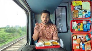 Trivandrum Rajdhani Express train journey in 3rd AC *Premium Food review* 