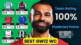 BEST GW12 WILCARD TEAM! | FPL GW12 AI WILDCARD REVEAL! | Fantasy Premier League 2024/25