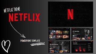 Netflix Theme-Inspired Editable PowerPoint Template | Free Download ⬇️