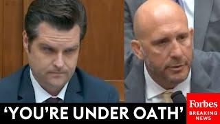 Matt Gaetz Asks Witness Point Blank If He Wasn't Given Promotions For 'DEI Reasons'