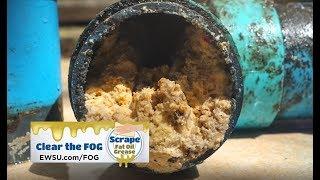 Don't let FOG - fats, oil and grease - clog your drain!