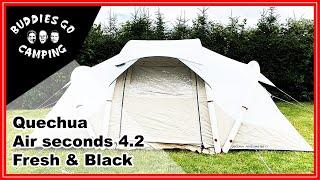 Quechua Airseconds 4.2 fresh&black  Vorstellung  Aufbau Roomtour  Abbau  Fazit 