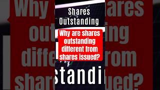 What are shares outstanding? #finance #stockholdersequity #accounting