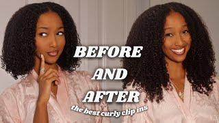 HOW TO INSTALL CLIP INS LIKE A PRO | BEST CURLY CLIP INS | INSTANT VOLUME & LENGTH | CURLSQUEEN