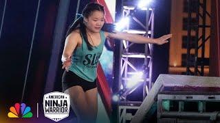 Tiny Teen Sydney Yee Fights and Makes Ninja History | American Ninja Warrior | NBC