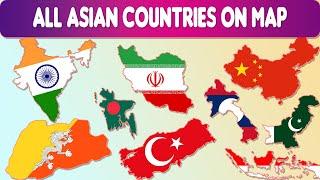 Map of All Asian Countries | Guess The Country | Geography Challenge Quiz