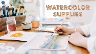 Watercolor Supplies Must Haves | Watercolor 101 with Sarah Cray of Let's Make Art