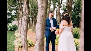 Most Memorable Rainy Vows at Garden Wedding