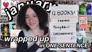 let’s talk about all the books i read in January …in ONE SENTENCE!  | paperbackgirly