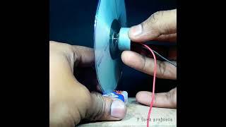 awesome CD dc motor fan project / hw battery motor / school science dc motor project
