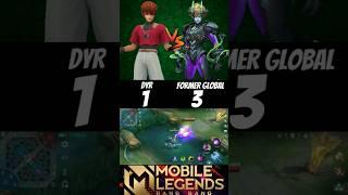 Dyr ve Formal global dyrroth  (1v1) who will be win  #dyr #dyrroth #mlbb #shorts