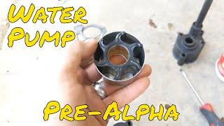 How to replace the sea pump (water pump) on a pre-alpha, MC1 Mercruiser Lower unit.