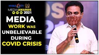 Media Work was Unbelievable during Covid Crisis -KTR | Hybiz Media Awards 2021