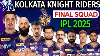 IPL 2025 - Kolkata Knight Riders Full & Final Squad | Kolkata Final Squad IPL 2025 | KKR Squad 2025