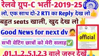 RRC GROUP -D BIG UPDATE, एक साथ दो rti का Reply देख लो 