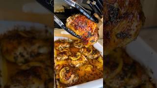 Lemon Chicken - Bake for 40min @ 400 degrees. Broil for 5min. #chicken#food#mealprep#easyrecipe#fyp