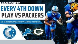 BONUS Film Breakdown: Every 4th Down Play from Lions vs Packers