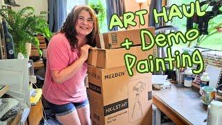 Are These the Best Supplies for Painting Outside? *Art Haul and Demo Painting with Meeden*