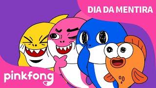 Dia da Mentira | Bebê Tubarão | Oãrabut Êbeb e mais músicas | Pinkfong