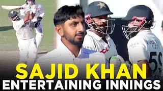 Sajid Khan Spectacular Innings Hits 48 Runs | Pakistan vs England | 3rd Test Day 2, | PCB | M3G1K