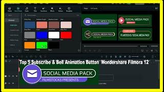 Top 5 Subscribe & Bell Animation Button  Wondershare Filmora 12