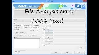 "FILE ANALYSIS ERROR" in odin 100% solved