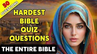 THE ULTIMATE BIBLE QUIZ - 50 BIBLE QUESTIONS TO TEST YOUR BIBLE KNOWLEDGE | The Bible Quiz