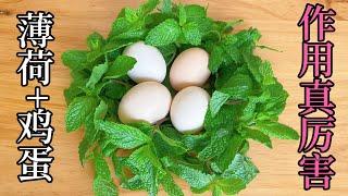 mint with eggs, It works really well, Many people don't know, save money practical,After watching it