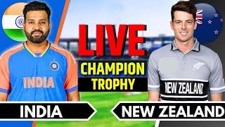 India vs New Zealand, Match 12 | Live Cricket Match Today | IND vs NZ | Champions Trophy, Last 40 Ov