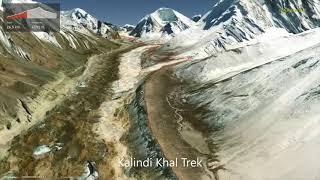 Kalindi Khal Trek ∆ hiking trails ∆ 3d-trail.com/india/