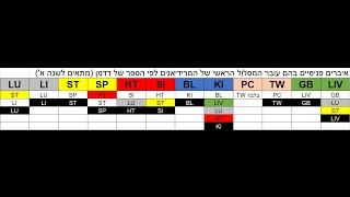 ברק גומבוש - מסלולים פנימיים של מרידיאנים שנה א