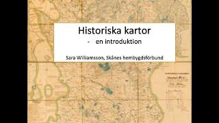 Historiska kartor - en introduktion