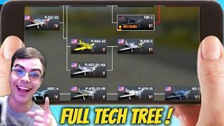 I'm the FIRST to Complete the American Tech Tree Of Aviation in War Thunder Mobile!