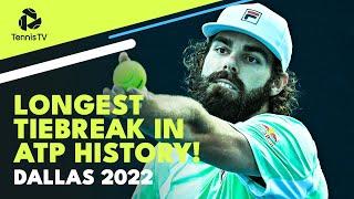 The Longest Tiebreak in ATP History! | Isner vs Opelka Semi-Final Dallas 2022