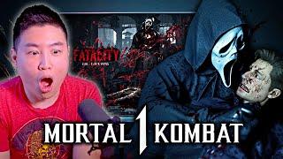 MORTAL KOMBAT 1 - OFFICIAL GHOSTFACE GAMEPLAY TRAILER!! [REACTION]