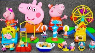 92 Minutes Satisfying with Unboxing Cute Peppa Pig Amusement Park Toys Collection ASMR | Review Toys