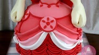 Making a Dress Cake With Swags and Drapes; A McGreevy Cakes Tutorial