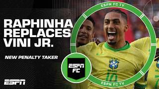 Raphinha replaces Vini Jr. as Brazil's penalty taker  'I like that' - Jurgen Klinsmann | ESPN FC