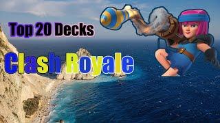 Top 20 Decks for Season26 royale tournament in clash royale