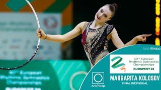 Margarita Kolosov (GER) - Aro/Hoop - FINAL INDIVIDUAL - Budapest EC 2024