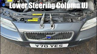 P2 Volvo V70/S60 Steering Column Lower UJ Replacement How To DIY - V70 YES