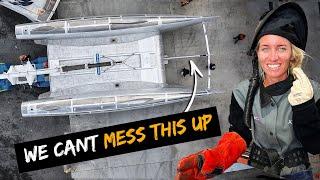 Why Is This Part SO FREAKING HARD??? (Aluminum Catamaran Build Pt 7)