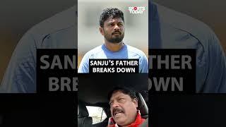 Sanju Samson’s father gets emotional while recalling Sanju's journey to international cricket