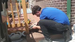 Aluminum Wheelchair Ramp Installation Time Lapse