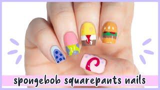 New Nail Art 2020: Spongebob Squarepants Nail Design Tutorial