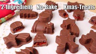 Christmas Signature Sweets with Any Chocolates is a Perfect treats | 2-Ingredient NO-BAKE Xmas-Treat