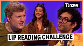 James Acaster Baffled By Lara Ricote's Lip Reading Challenge | Question Team | Dave