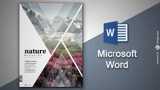 Create Cover Page  in Microsoft Word | Natural Magazine Cover Designing in MS Word