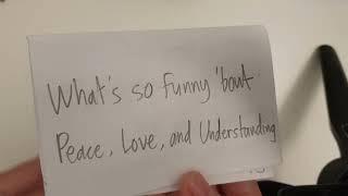 (What's So Funny 'Bout) Peace, Love & Understanding - Elvis Costello | PAPER LYRICS of November 2023