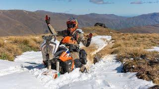 KTM 1290 Super Adventure R vs SPRING SNOW lost footage - Chris Birch